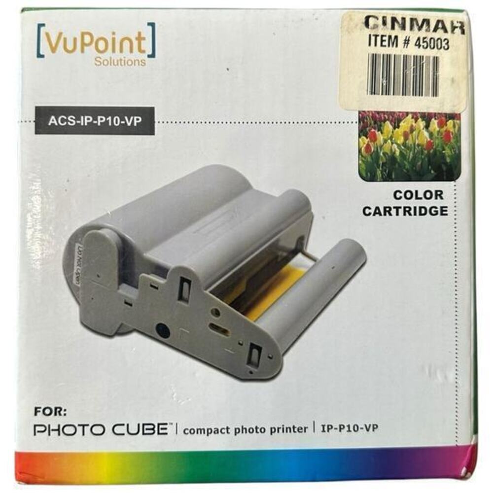 VuPoint NEW Sealed Solutions ACS-IP-P20-VP Color Cartride for Photo Cube Printer